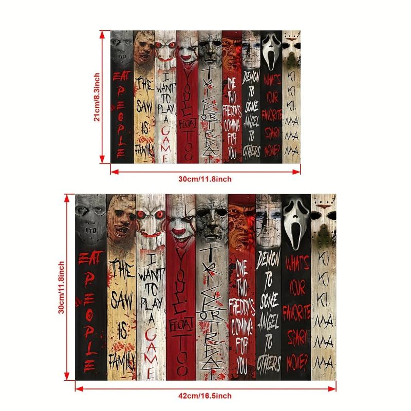 Halloween Horror Characters Canvas Poster