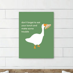 Untitled Goose Game Meme Canvas Print Wall Decor