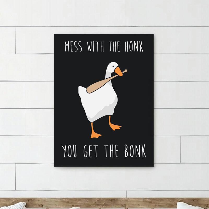 Untitled Goose Game Meme Canvas Print Wall Decor