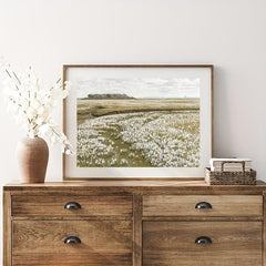 5pcs Spring Landscape Art Canvas Print Posters Green Neutral Tone Wall Art