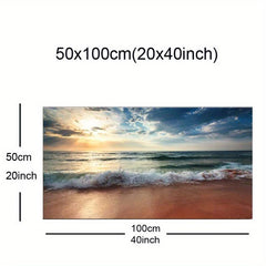 Mediterranean Seaside Canvas Print for Home Decor