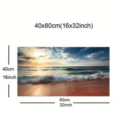 Mediterranean Seaside Canvas Print for Home Decor
