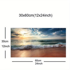 Mediterranean Seaside Canvas Print for Home Decor