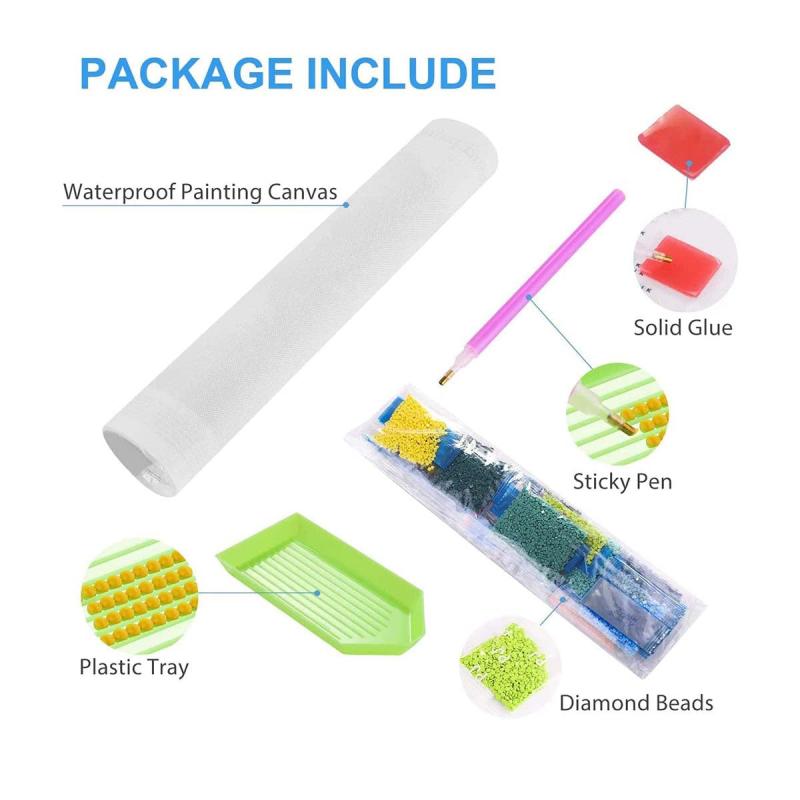 Cat 5D Diamond Painting Kit Adults Full Drill DIY 30x30cm Stress Relief