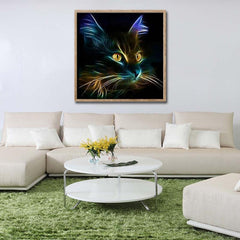 Cat 5D Diamond Painting Kit Adults Full Drill DIY 30x30cm Stress Relief