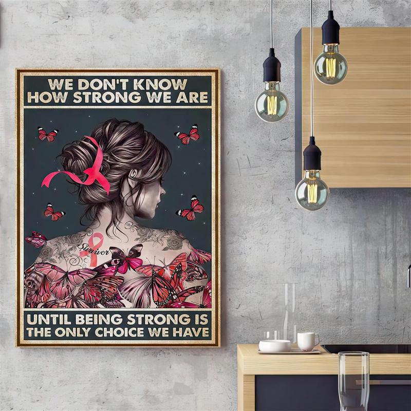 Green Background Butterfly Girl Canvas Art