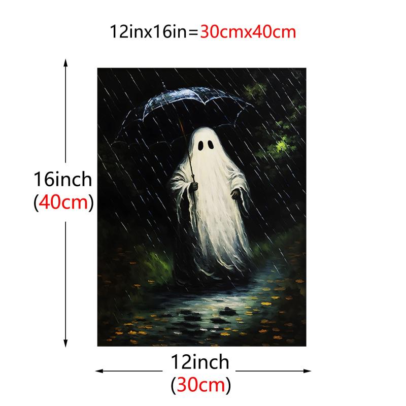 Canvas Poster Modern Art Ghost Poster Jungle Swing Flower Cartoon Poster