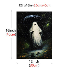 Canvas Poster Modern Art Ghost Poster Jungle Swing Flower Cartoon Poster