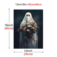 Canvas Poster Modern Art Ghost Poster Jungle Swing Flower Cartoon Poster