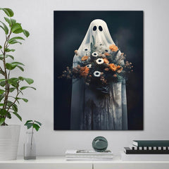 Canvas Poster Modern Art Ghost Poster Jungle Swing Flower Cartoon Poster