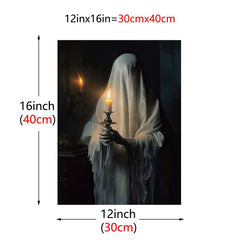 Canvas Poster Modern Art Ghost Poster Jungle Swing Flower Cartoon Poster