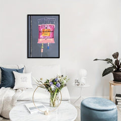Pink Preppy Wall Art 12x16inches