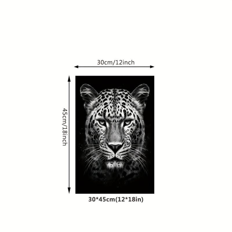 Canvas Poster Modern Art Leopard In The Dark Canvas Painting Posters And Prints