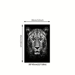 Canvas Poster Modern Art Leopard In The Dark Canvas Painting Posters And Prints