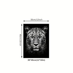 Canvas Poster Modern Art Leopard In The Dark Canvas Painting Posters And Prints