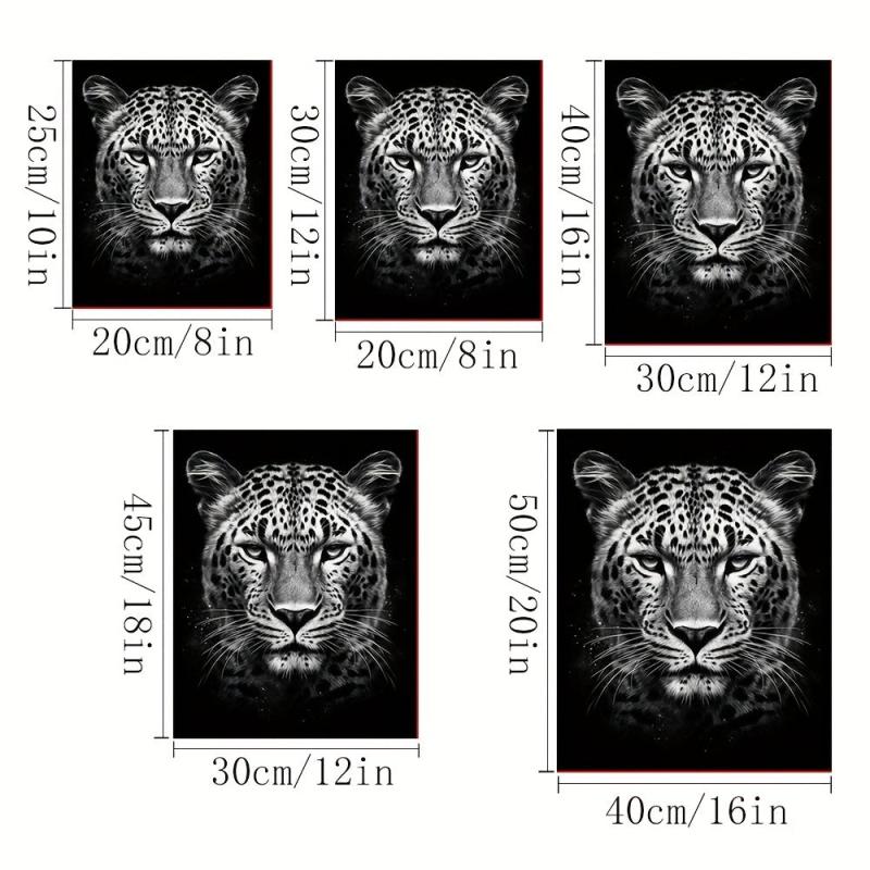 Canvas Poster Modern Art Leopard In The Dark Canvas Painting Posters And Prints