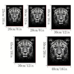Canvas Poster Modern Art Leopard In The Dark Canvas Painting Posters And Prints