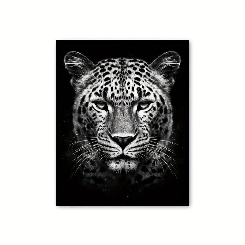 Canvas Poster Modern Art Leopard In The Dark Canvas Painting Posters And Prints