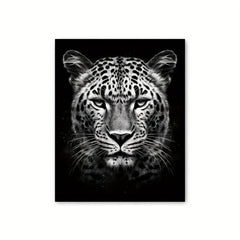 Canvas Poster Modern Art Leopard In The Dark Canvas Painting Posters And Prints
