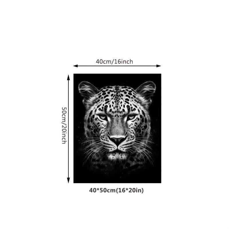 Canvas Poster Modern Art Leopard In The Dark Canvas Painting Posters And Prints