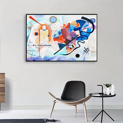 Nordic Art Canvas Print Poster Romania Kandinsky Abstract Painting