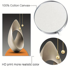 3pcs Modern Geometric Wall Posters for Stylish Living Room
