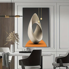 3pcs Modern Geometric Wall Posters for Stylish Living Room