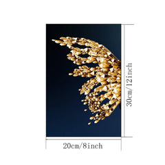 Golden Butterfly Framed Painting for Home Decor