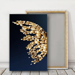 Golden Butterfly Framed Painting for Home Decor