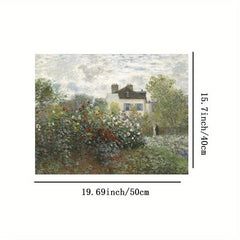 French Garden Spring Canvas Print Art