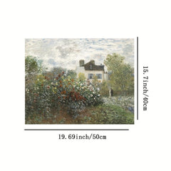 French Garden Spring Canvas Print Art