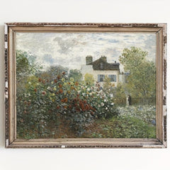 French Garden Spring Canvas Print Art