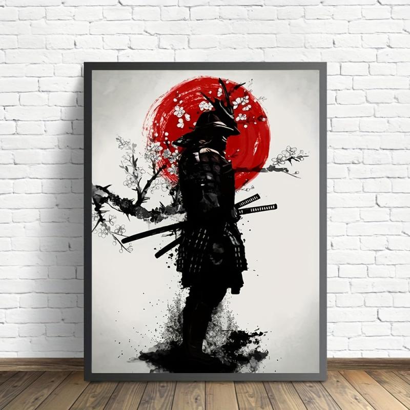 Japanese Samurai Warrior Canvas Print Wall Art