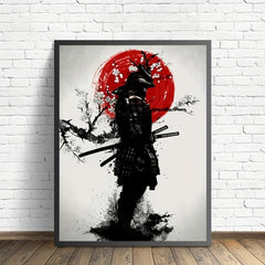 Japanese Samurai Warrior Canvas Print Wall Art