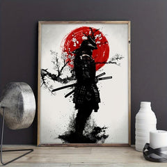 Japanese Samurai Warrior Canvas Print Wall Art