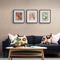 3pcs Modern Flower Canvas Posters for Wall Decorations
