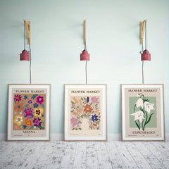 3pcs Modern Flower Canvas Posters for Wall Decorations