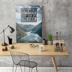 6PCs Wonder Landscape Motivational Quotes Posters Modern Art Office Decor