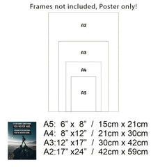 6PCs Wonder Landscape Motivational Quotes Posters Modern Art Office Decor