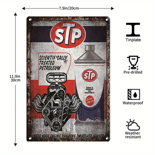Vintage Metal Tin Signs Retro Garage Signs for Men Wall Decorations