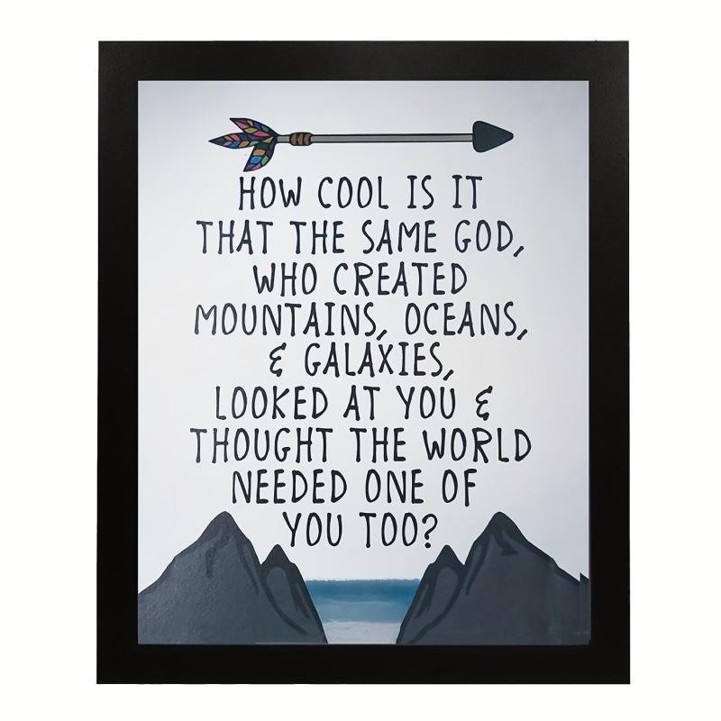 Religion Art Canvas Poster God's Creation Spiritual Wall Decor 20 x 25 cm