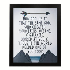 Religion Art Canvas Poster God's Creation Spiritual Wall Decor 20 x 25 cm