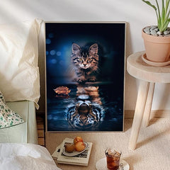 Canvas Poster Cat Tiger Wall Art Decoration