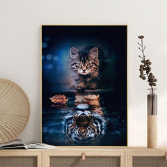 Canvas Poster Cat Tiger Wall Art Decoration