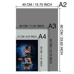 Canvas Poster Cat Tiger Wall Art Decoration
