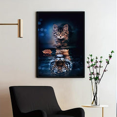 Canvas Poster Cat Tiger Wall Art Decoration