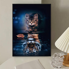 Canvas Poster Cat Tiger Wall Art Decoration
