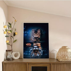 Canvas Poster Cat Tiger Wall Art Decoration