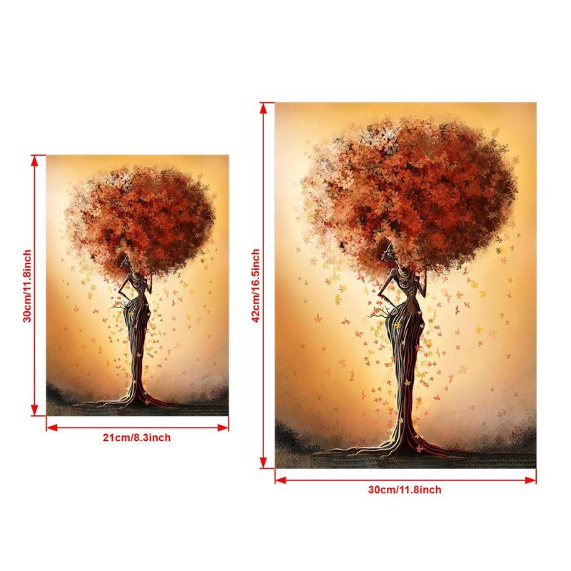 Canvas Poster Tree Head Woman African Woman Canvas Painting