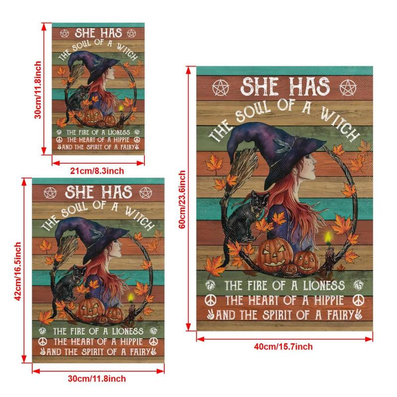 Canvas Poster Modern Art She Has The Soul Of A Witch Vintage Halloween